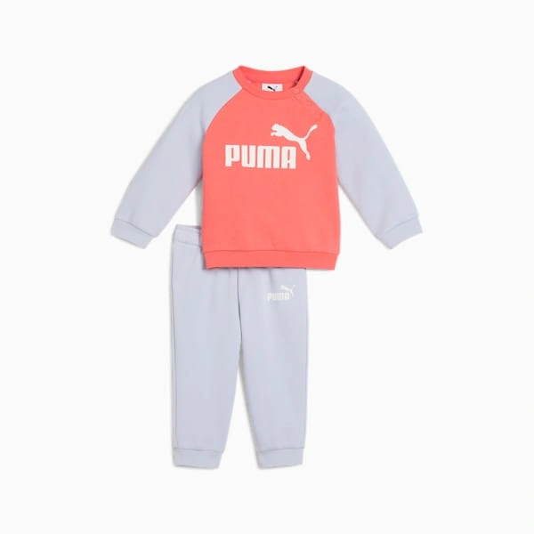 PUMA Minicats: Zweiteiler Set für kleine Entdecker – Raglan-Crew & Hose, maximaler Spaß!